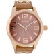 OOZOO Timepieces 45mm Pink Brown Leather C1152